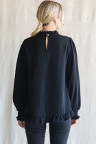 GENTILE BLACK BLOUSE