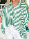 MADISON OVERSIZE BUTTON DOWN~GREEN