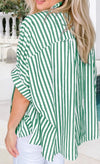 MADISON OVERSIZE BUTTON DOWN~GREEN