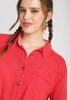 BILLIE LINEN BUTTONDOWN~RED